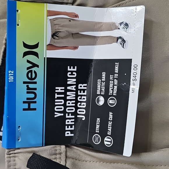 Hurley Boys' Performance Nylon Joggers Size 10/12 - Picture 9 of 10